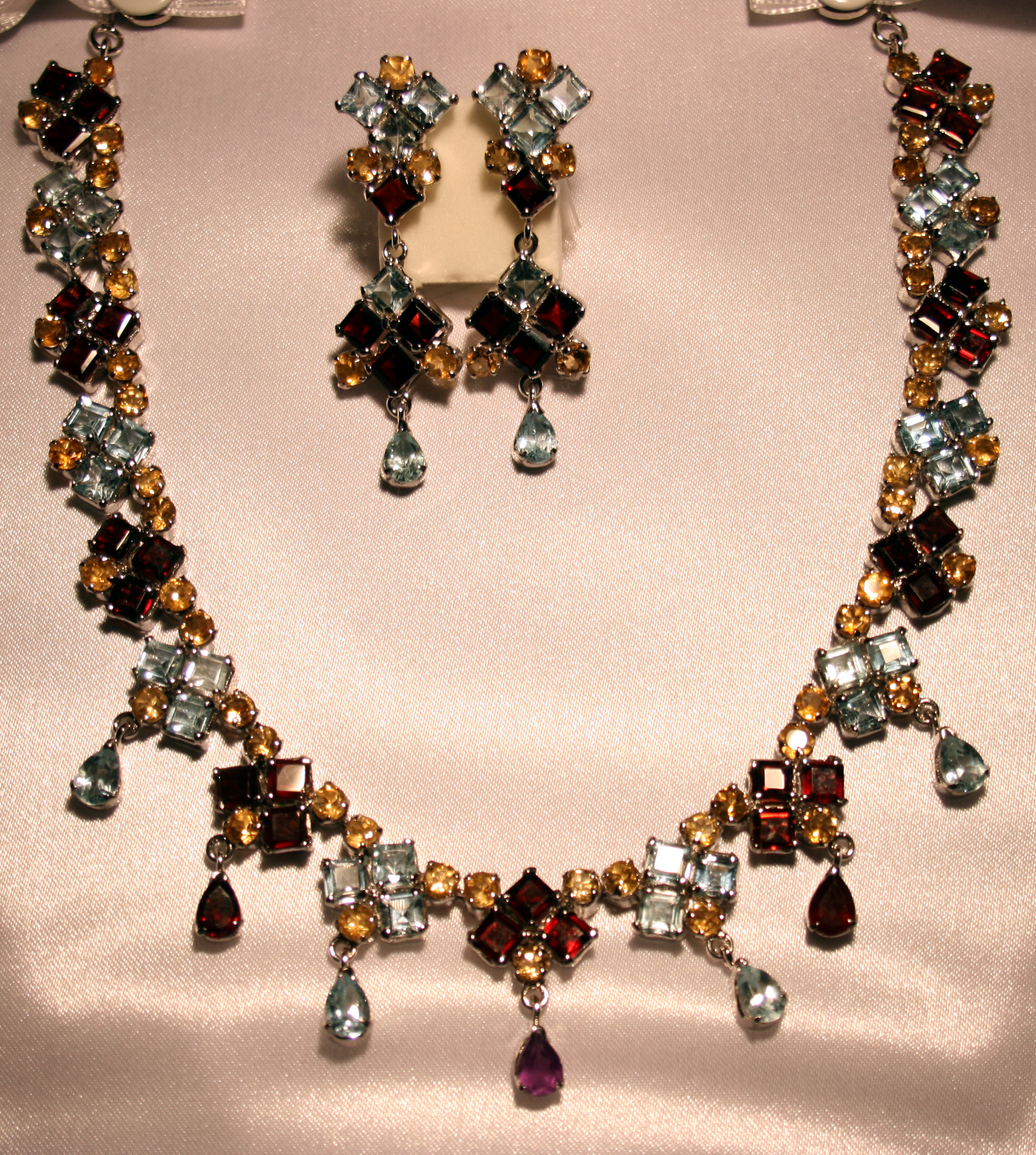 multi gemstone necklace